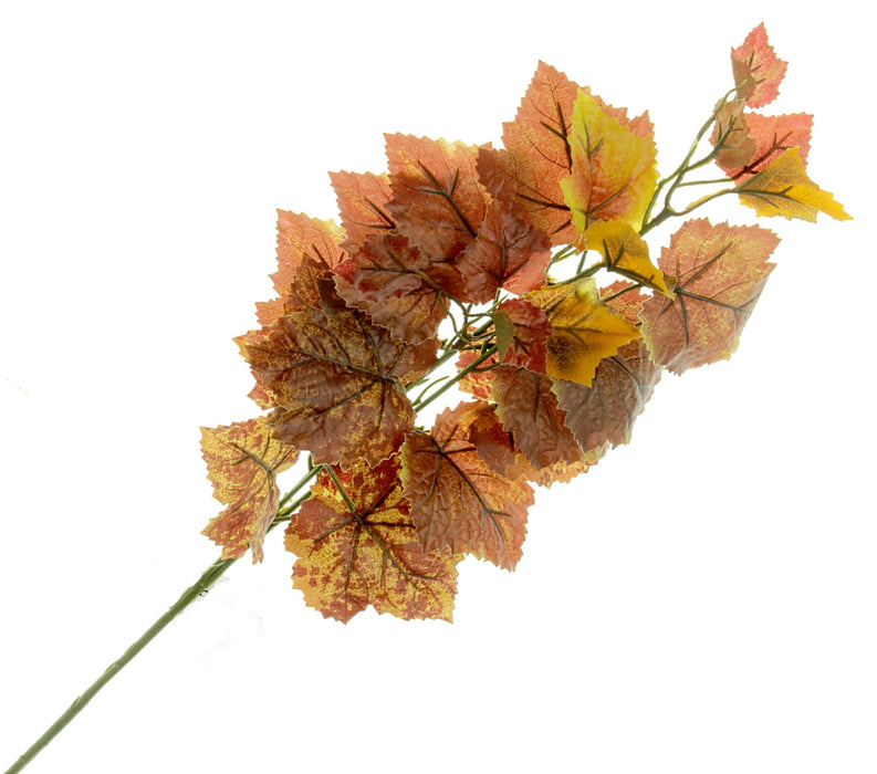 Grape Ivy Spray - Burgundy/Orange (65cm long)