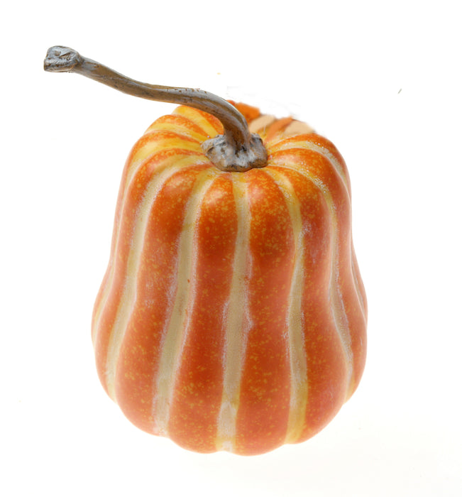 Small Artificial Butternut Pumpkin - Orange/Yellow (17cm x 25cm)