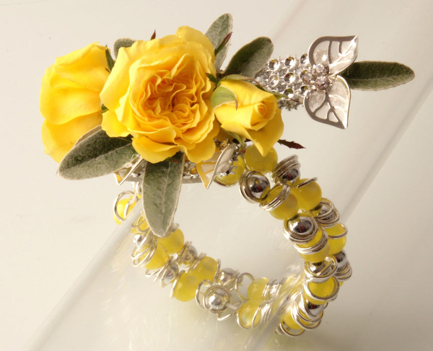 Gum Drops Yellow Corsage Bracelet