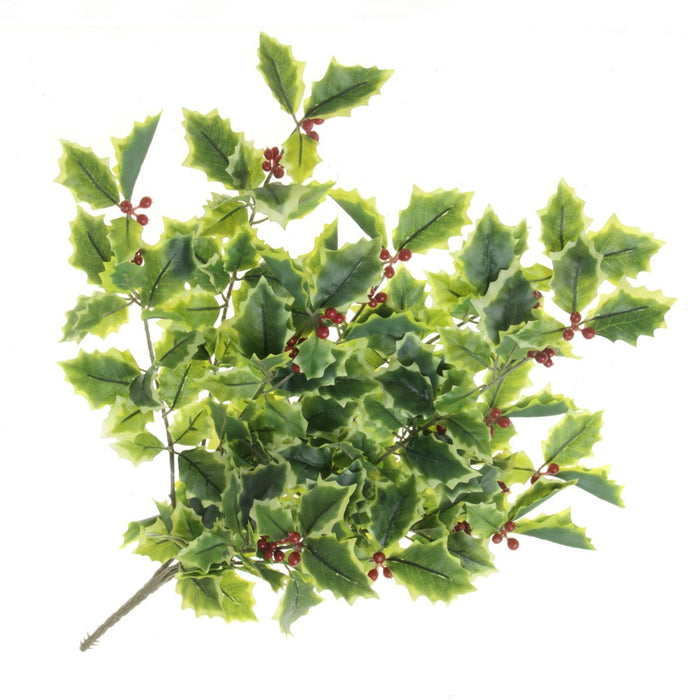 Real Touch Holly Bush - Variegated (50cm long)