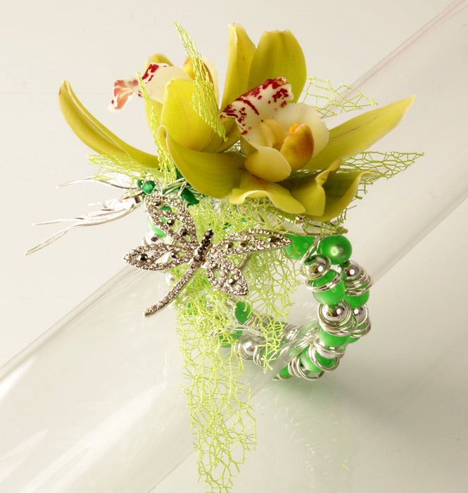 Gum Drops Green Corsage Bracelet