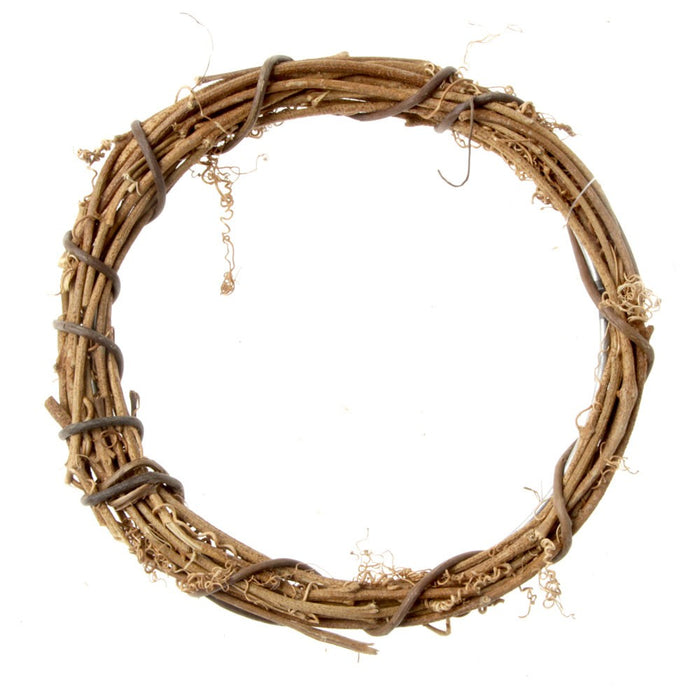 30cm Willow Wreath - Natural (30cm diameter)