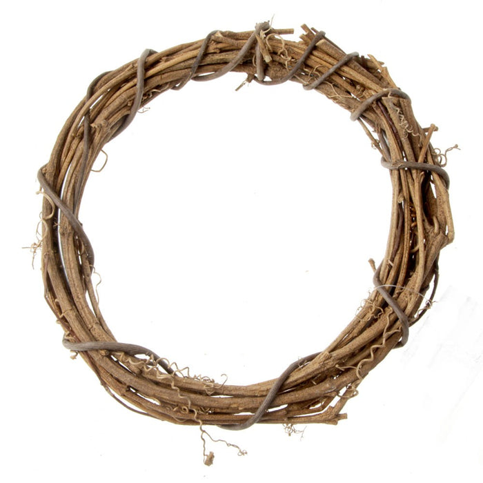 30cm Willow Wreath - Natural (30cm diameter)