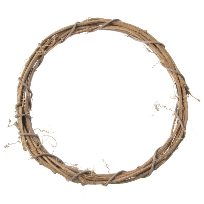 30cm Willow Wreath - Natural (30cm diameter)