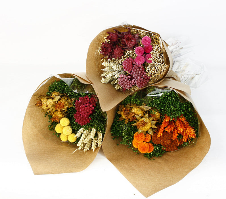 Dried Flower Bouquet (3 colour styles per box, 65cm long x 20cm diameter)