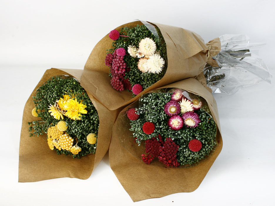 Dried Flower Bouquet (3 colour styles per box, 65cm long x 20cm diameter)