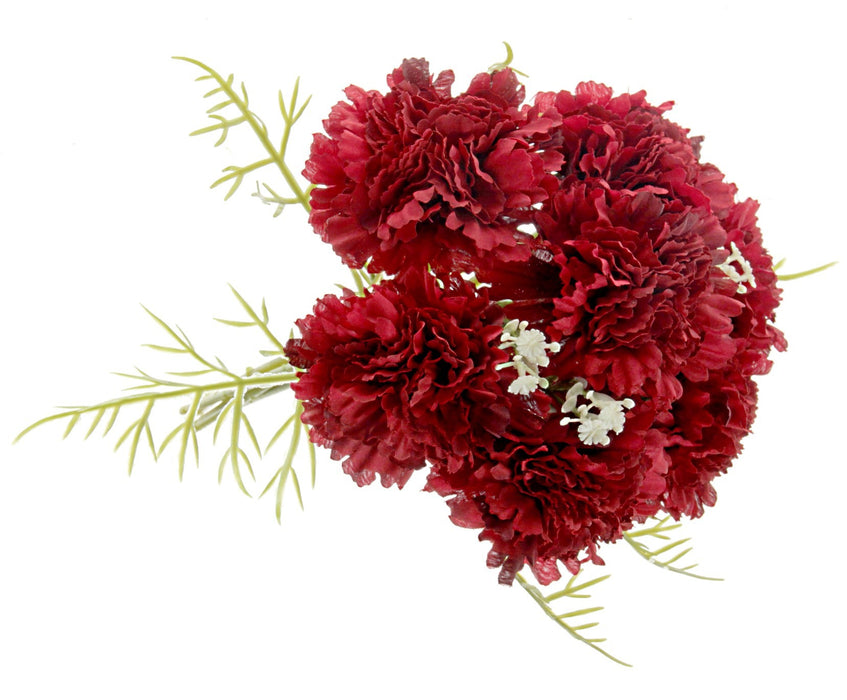 Carnation Bouquet - Red (37cm long)