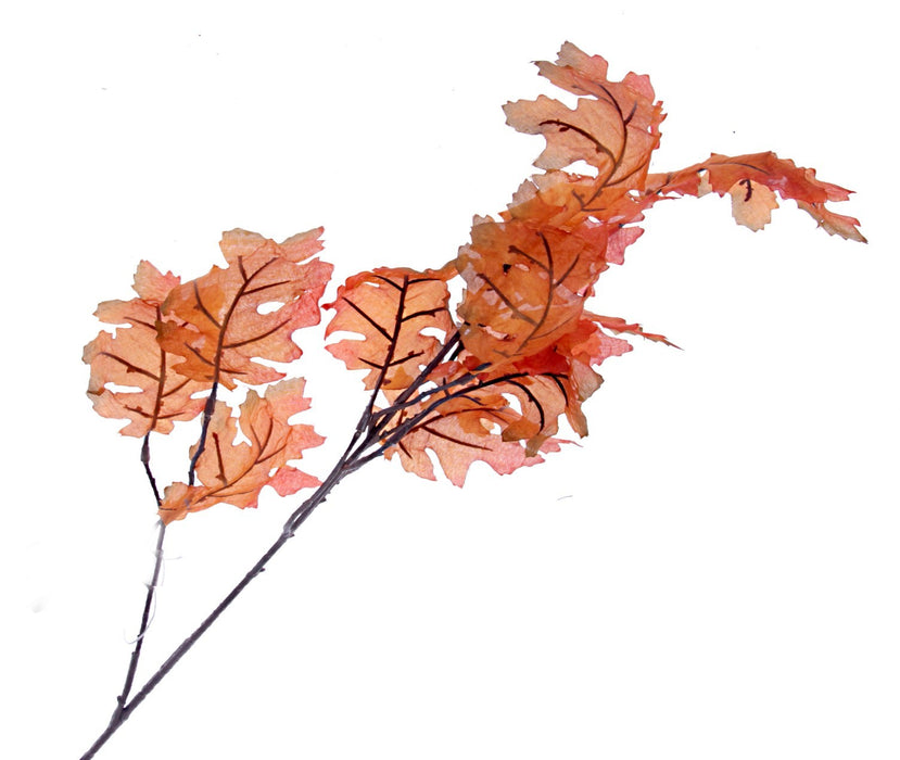 Oak Leaf Spray - Orange (90cm long)