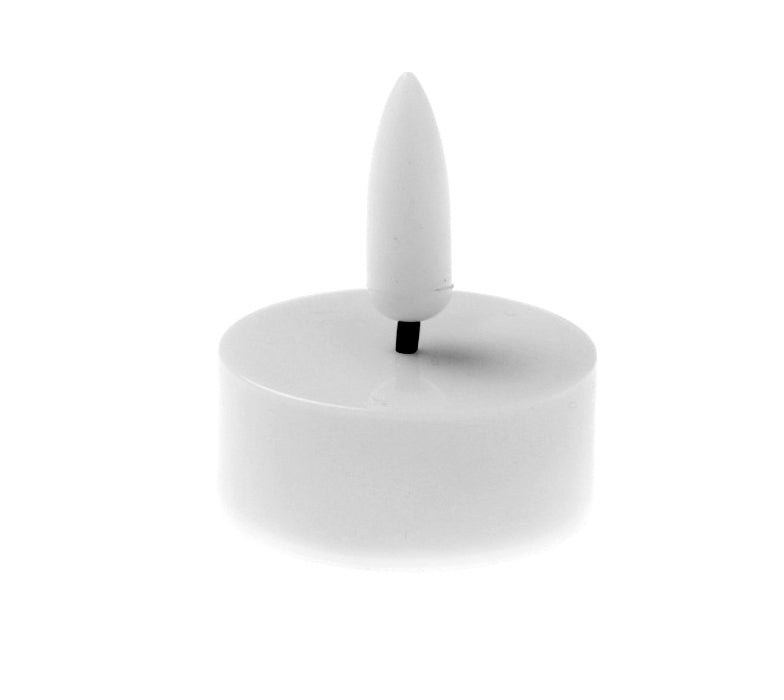 Set of 6 LED Tealights - White (3.8cm Diameter x 4.5cm height)